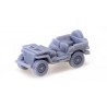 JEEP W/SPARE WHEEL WINDSHIELD DOWN – UNPAINTED / 1:160