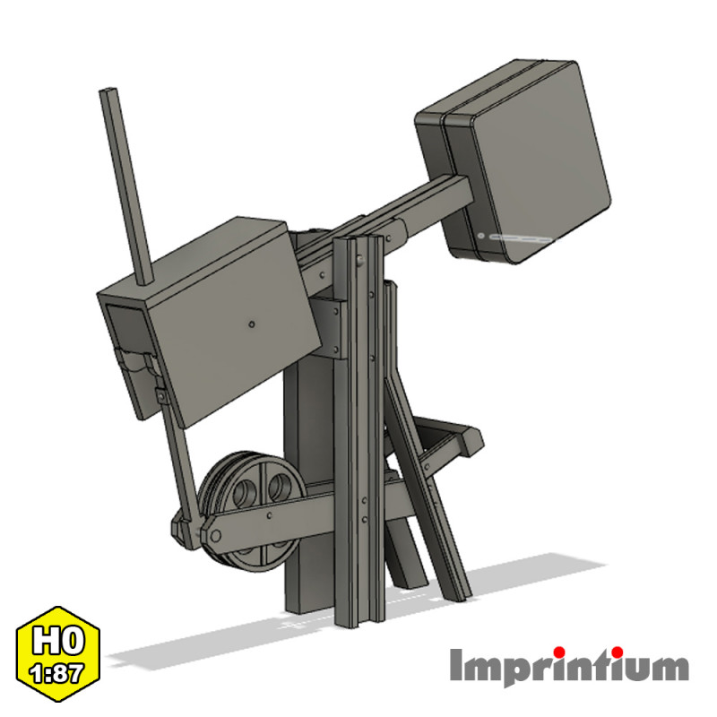 Weichenspannwerk, Variante B, 1:87