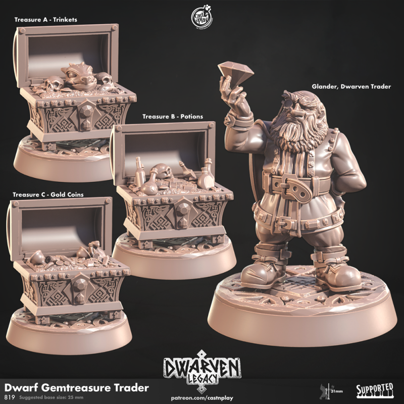 Dwarven Gemtreasure Trader No. 819