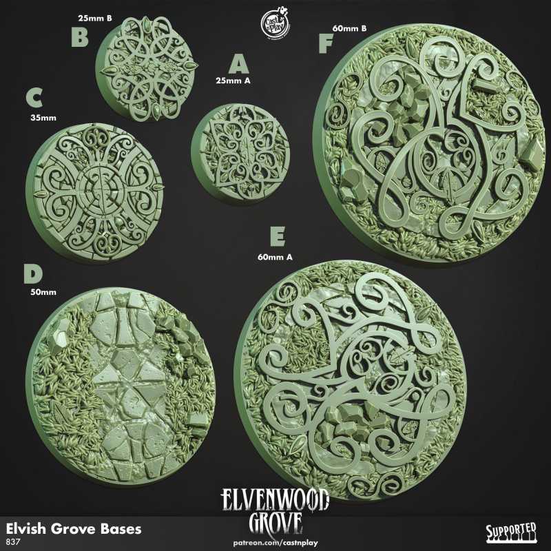 Elvish Grove Bases No. 837
