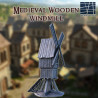Medieval Wooden Windmill