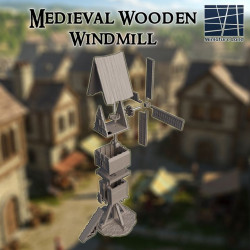 Medieval Wooden Windmill