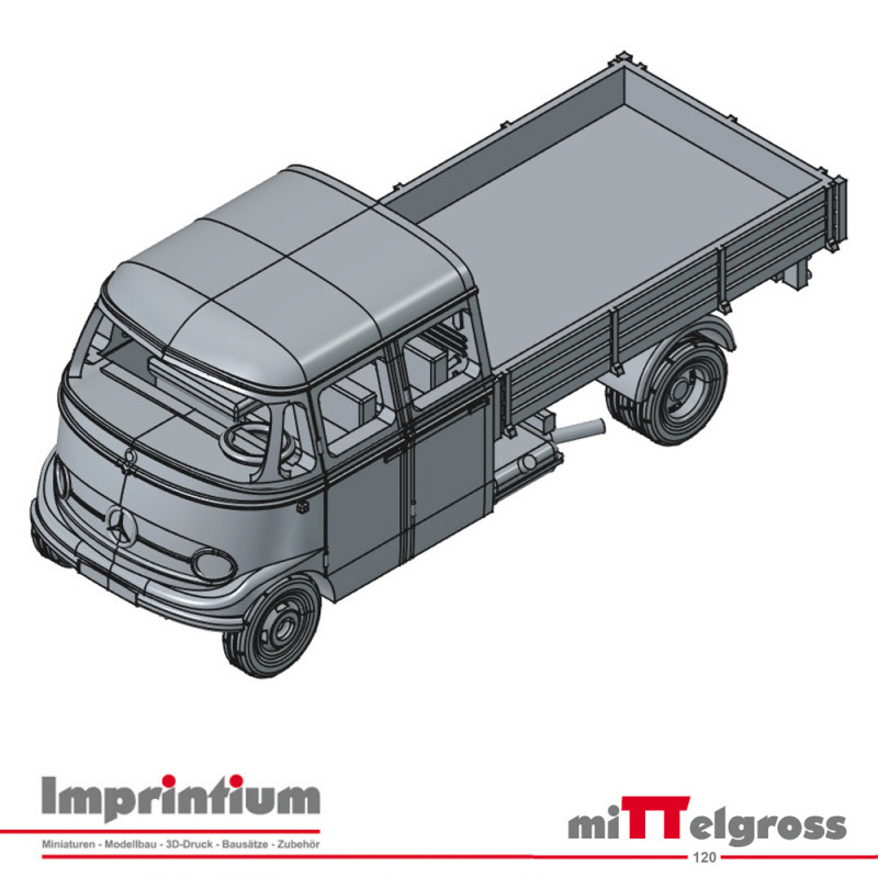 Mercedes Benz L319 Pritsche Doppelkabine 1:120